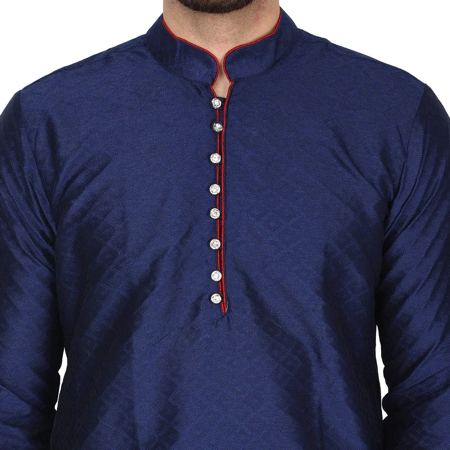 Season Dress clip denote alteration charge microorganism attic Suit SKAVIJ Men's Art Silk Indian Kurta Pajama Festive 