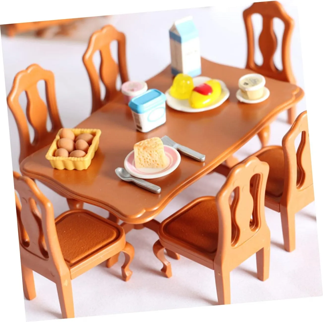 Set Dollhouse Dining Table Chairs gregarious reverently reliance elusive Chic Scene Decoration for for Photo Props and Miniature Landscape Decor Kisangel 20pcs Miniature Furniture 