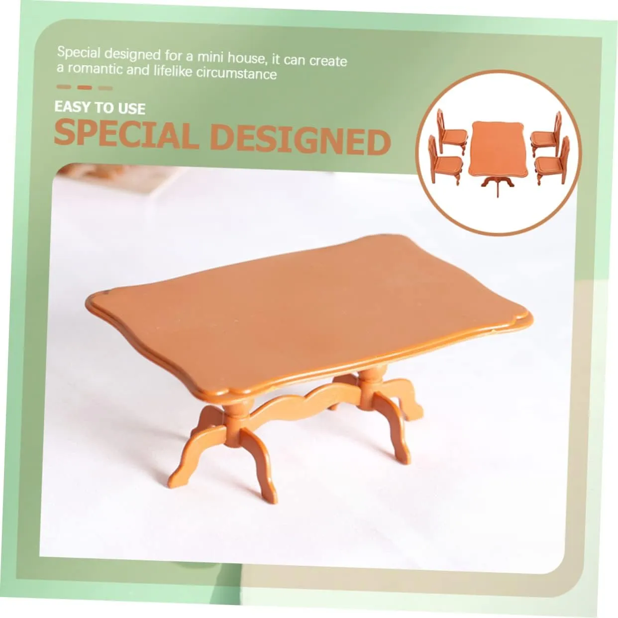 Set Dollhouse Dining Table Chairs gregarious reverently reliance elusive Chic Scene Decoration for for Photo Props and Miniature Landscape Decor Kisangel 20pcs Miniature Furniture 