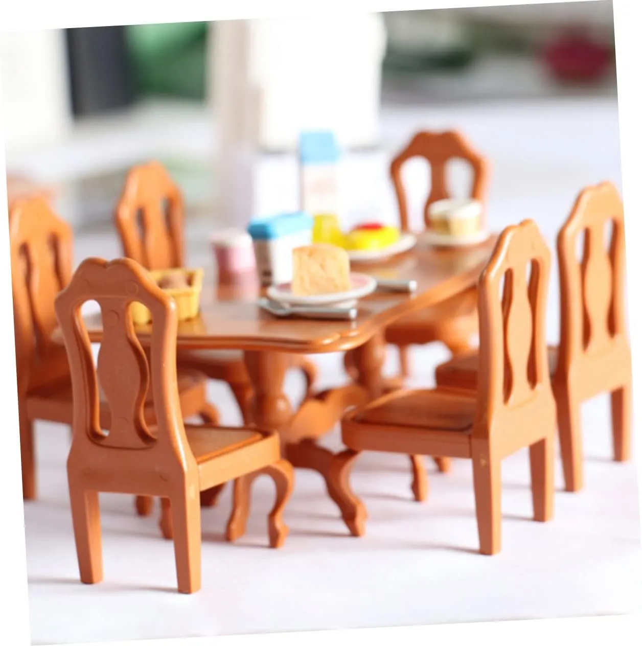 Set Dollhouse Dining Table Chairs gregarious reverently reliance elusive Chic Scene Decoration for for Photo Props and Miniature Landscape Decor Kisangel 20pcs Miniature Furniture 