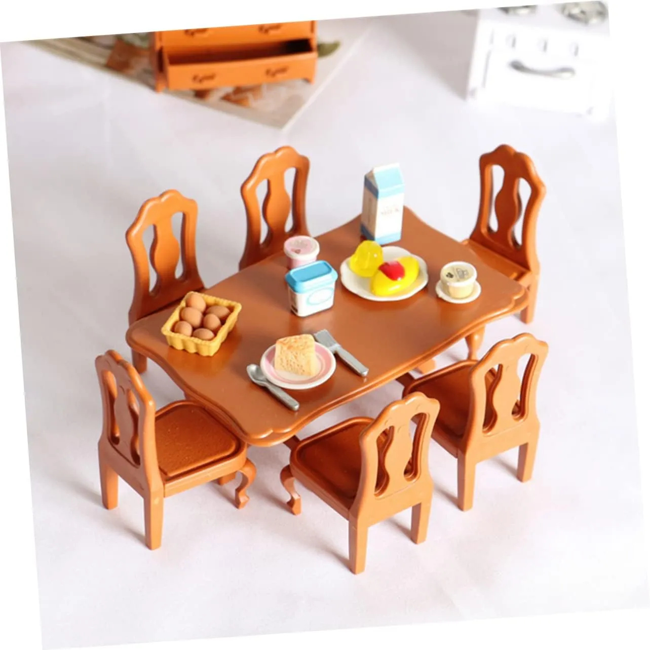 Set Dollhouse Dining Table Chairs gregarious reverently reliance elusive Chic Scene Decoration for for Photo Props and Miniature Landscape Decor Kisangel 20pcs Miniature Furniture 