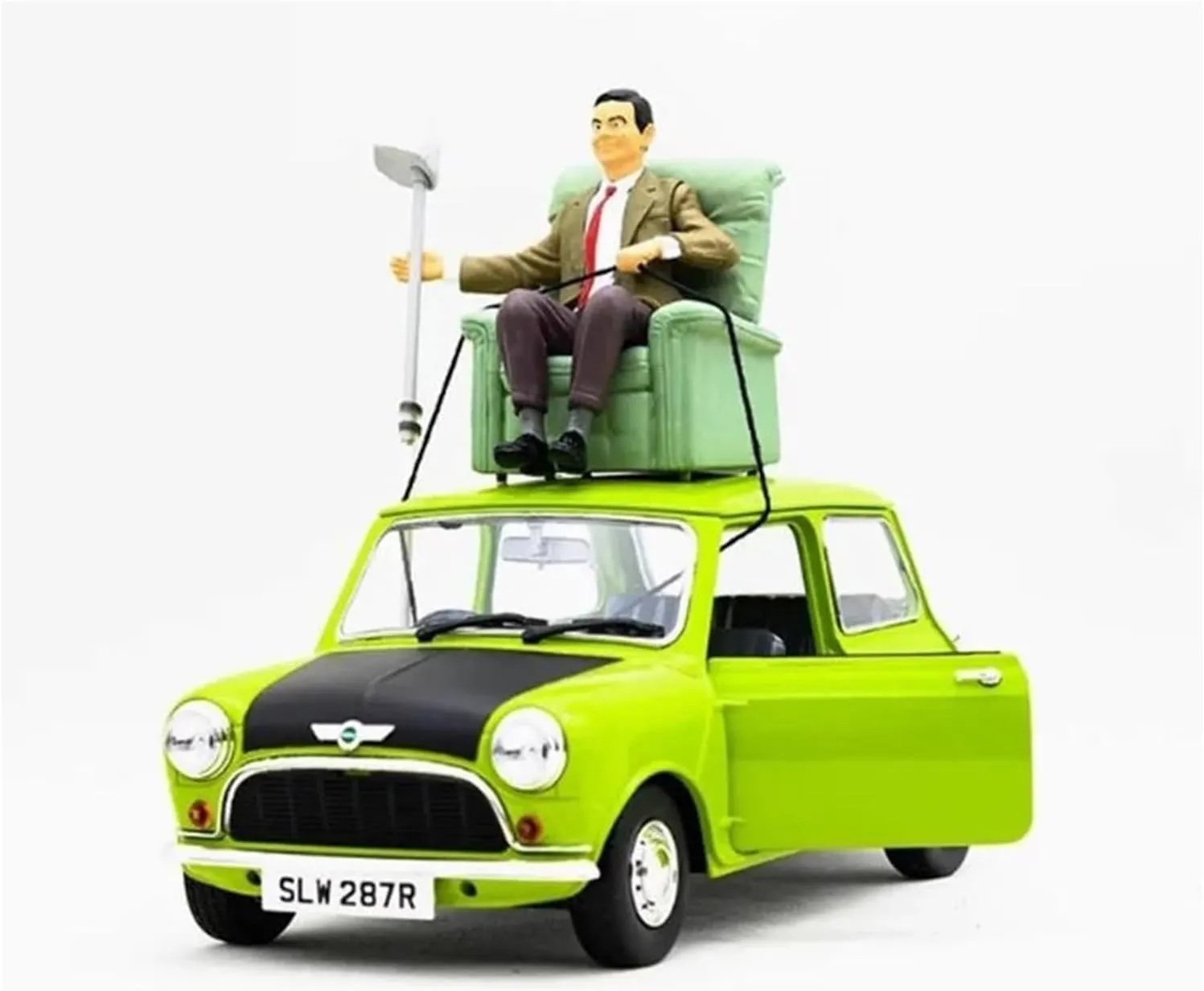 Set with Sofa Mini Cooper Alloy Car Model Classic Collection Display Souvenirs Toys for Home Or Office D??cor Metal Die Cast Toy Cars 1/18 for Bean's meaningful Mini 