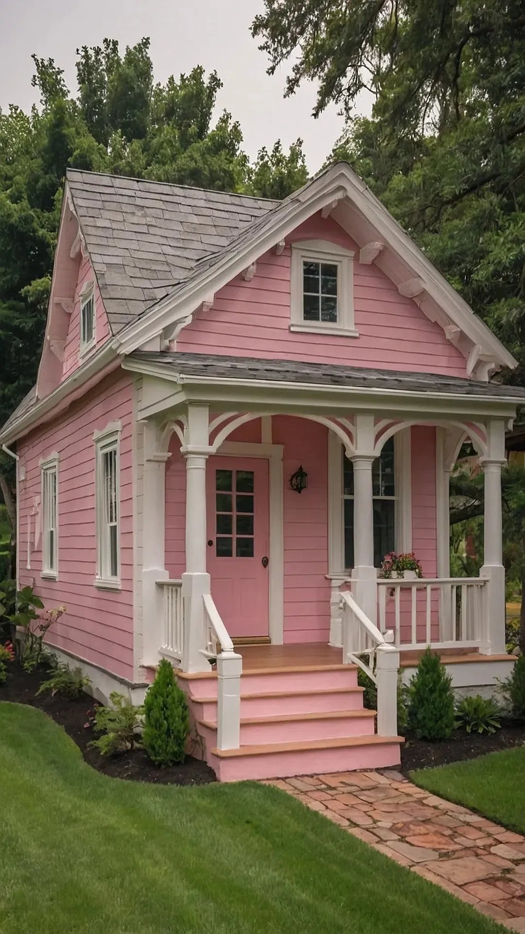 Shades of Pink: 18 Charming House Exterior Ideas That Pop