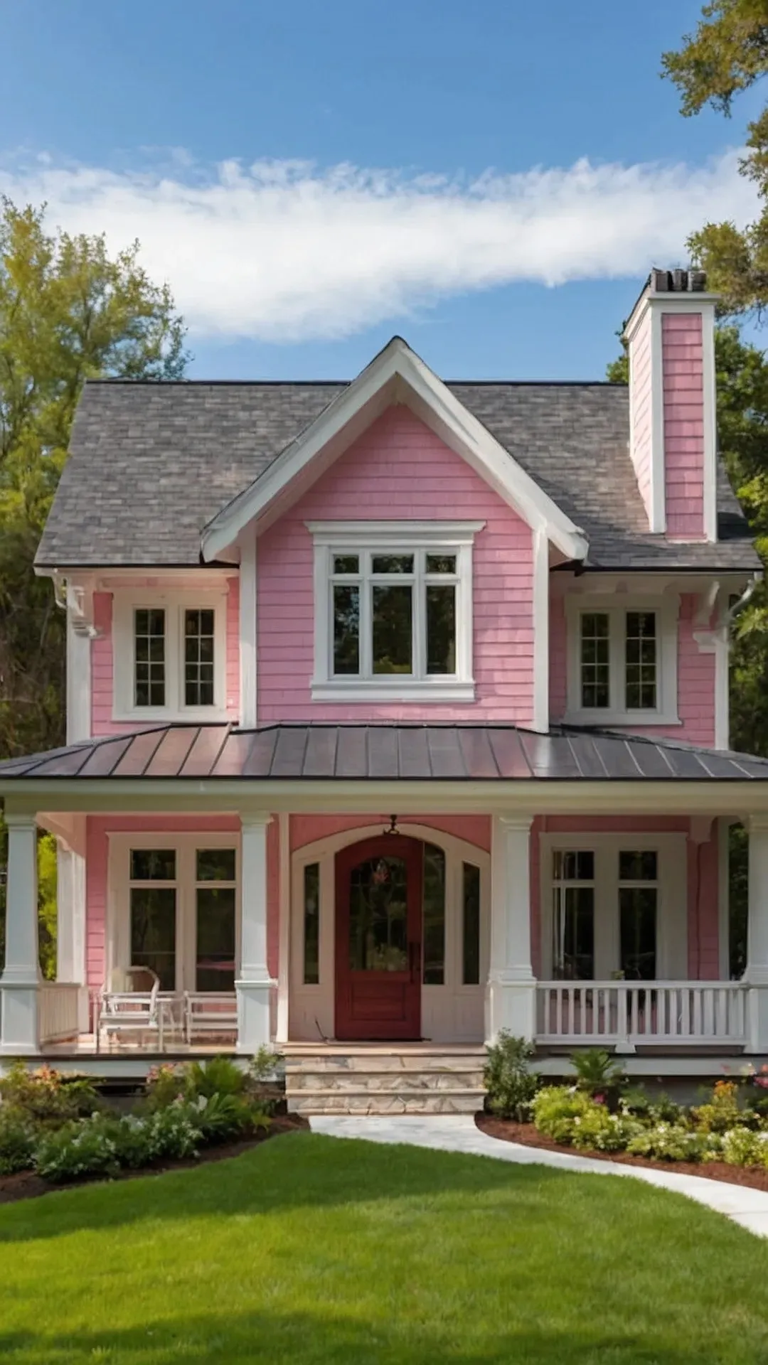 Shades of Pink: 18 Charming House Exterior Ideas That Pop