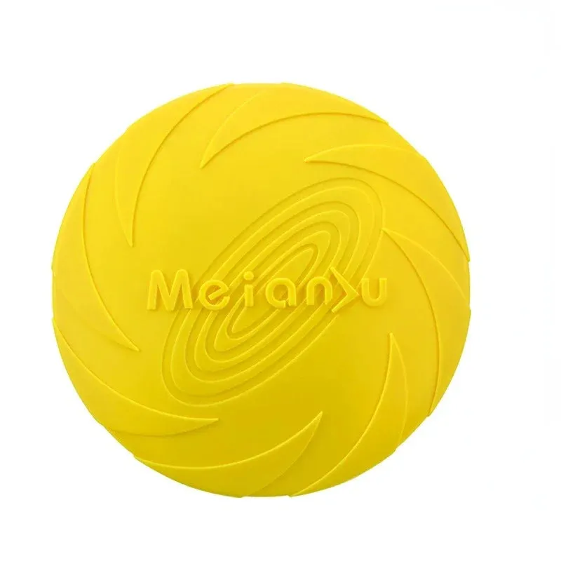 Silicone Pet Frisbee Flying Discs – 15/18/22cm Interactive Puppy Toys for Training & Outdoor Play