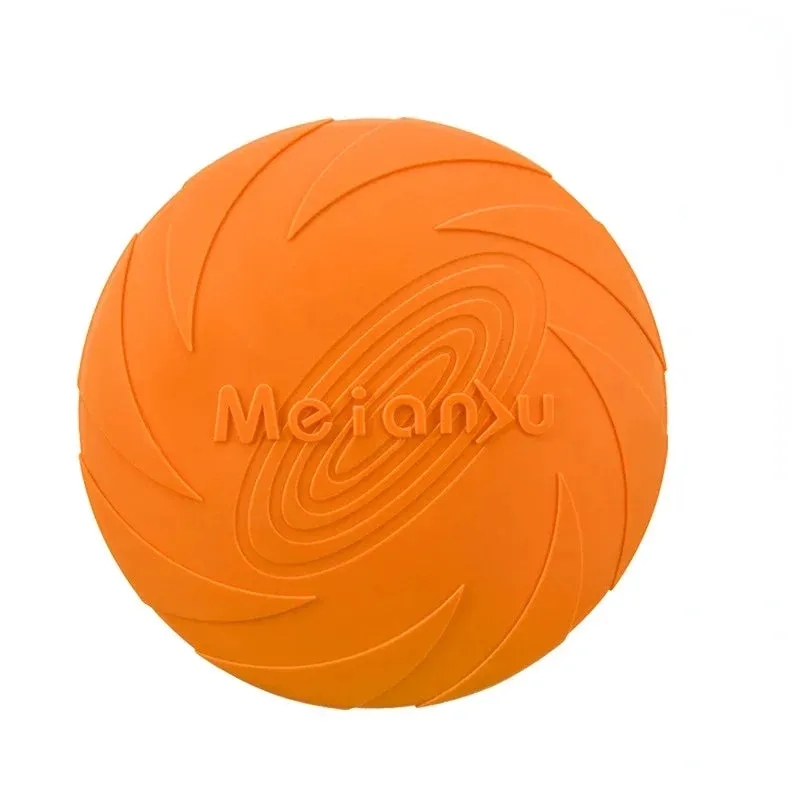 Silicone Pet Frisbee Flying Discs – 15/18/22cm Interactive Puppy Toys for Training & Outdoor Play