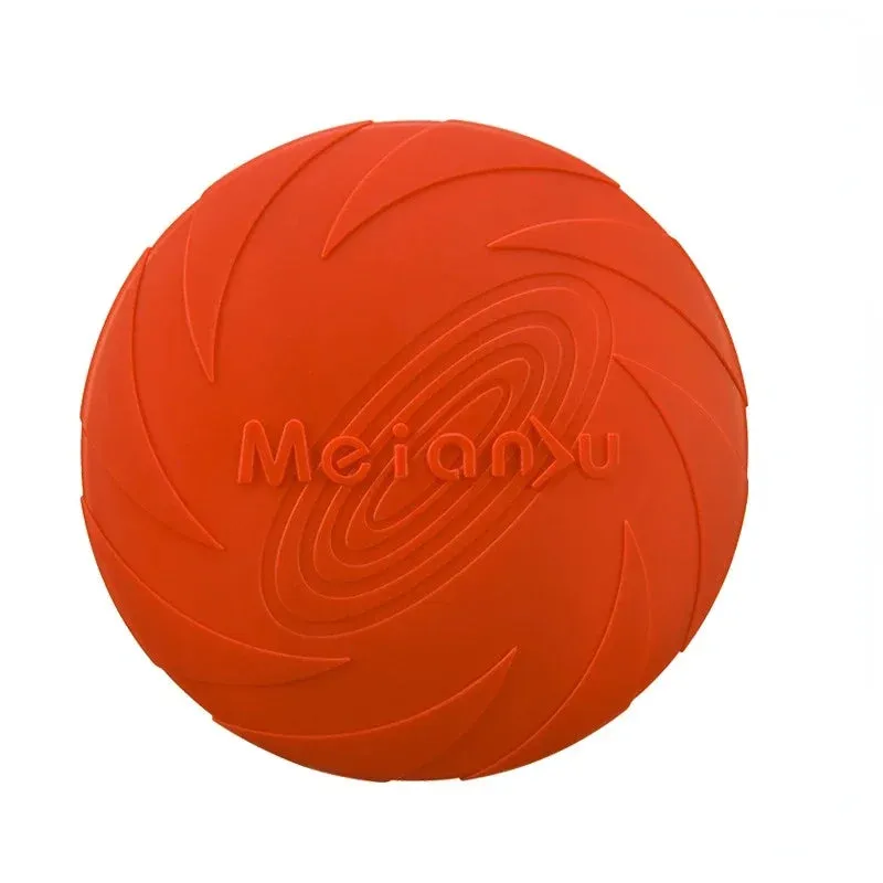 Silicone Pet Frisbee Flying Discs – 15/18/22cm Interactive Puppy Toys for Training & Outdoor Play