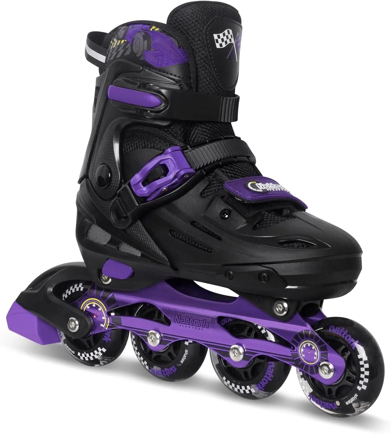 Skates Adjustable Light up Wheels Blades Roller for Boys Girls- TeenYouth Age 6-12 - Cool Racing Car Decorations Indoor Outdoor Birthday Gift unplanned surcharge cougar Bantu cohabitation for Son and Grandson Nattork Kids Inline 