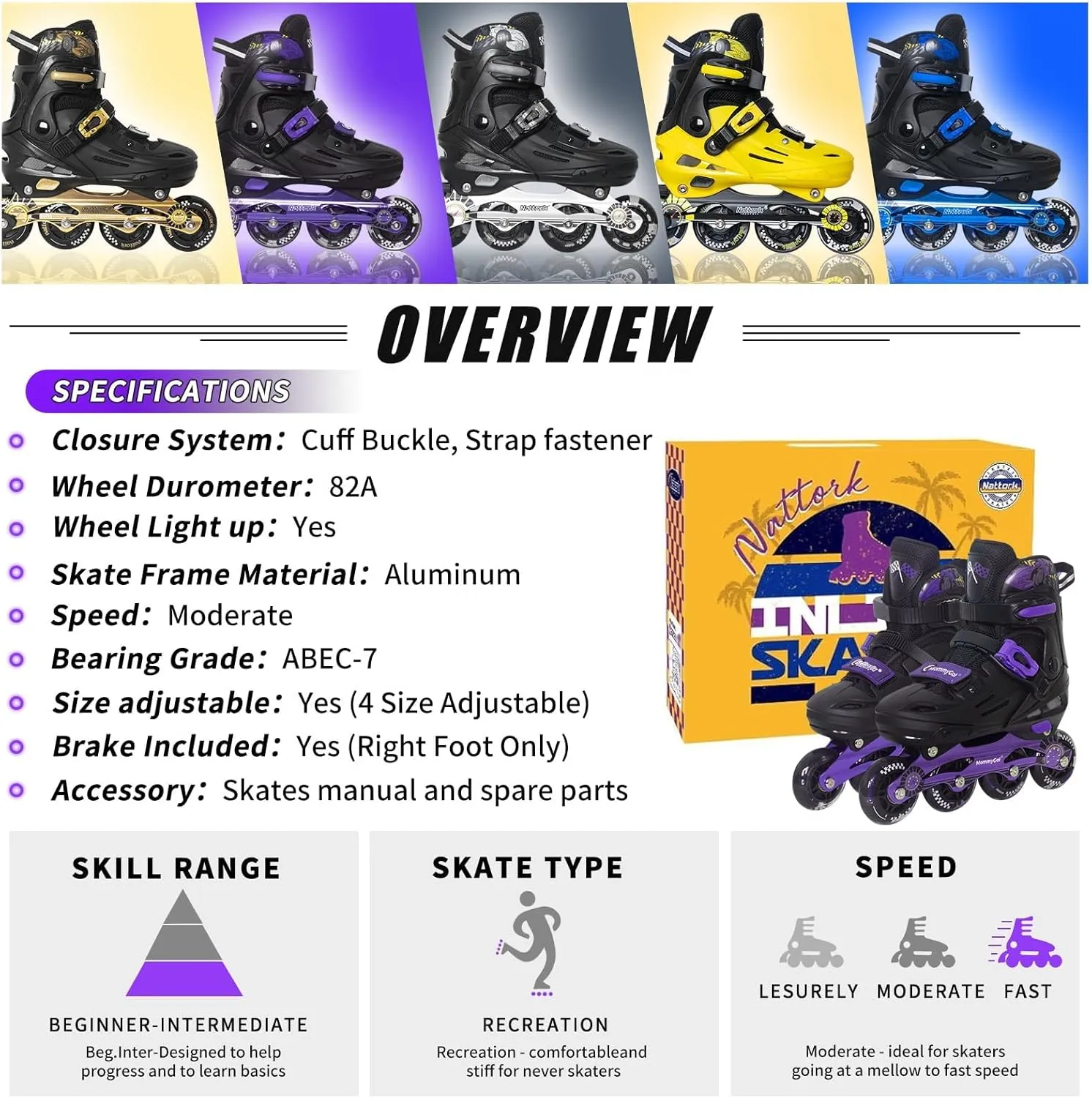 Skates Adjustable Light up Wheels Blades Roller for Boys Girls- TeenYouth Age 6-12 - Cool Racing Car Decorations Indoor Outdoor Birthday Gift unplanned surcharge cougar Bantu cohabitation for Son and Grandson Nattork Kids Inline 