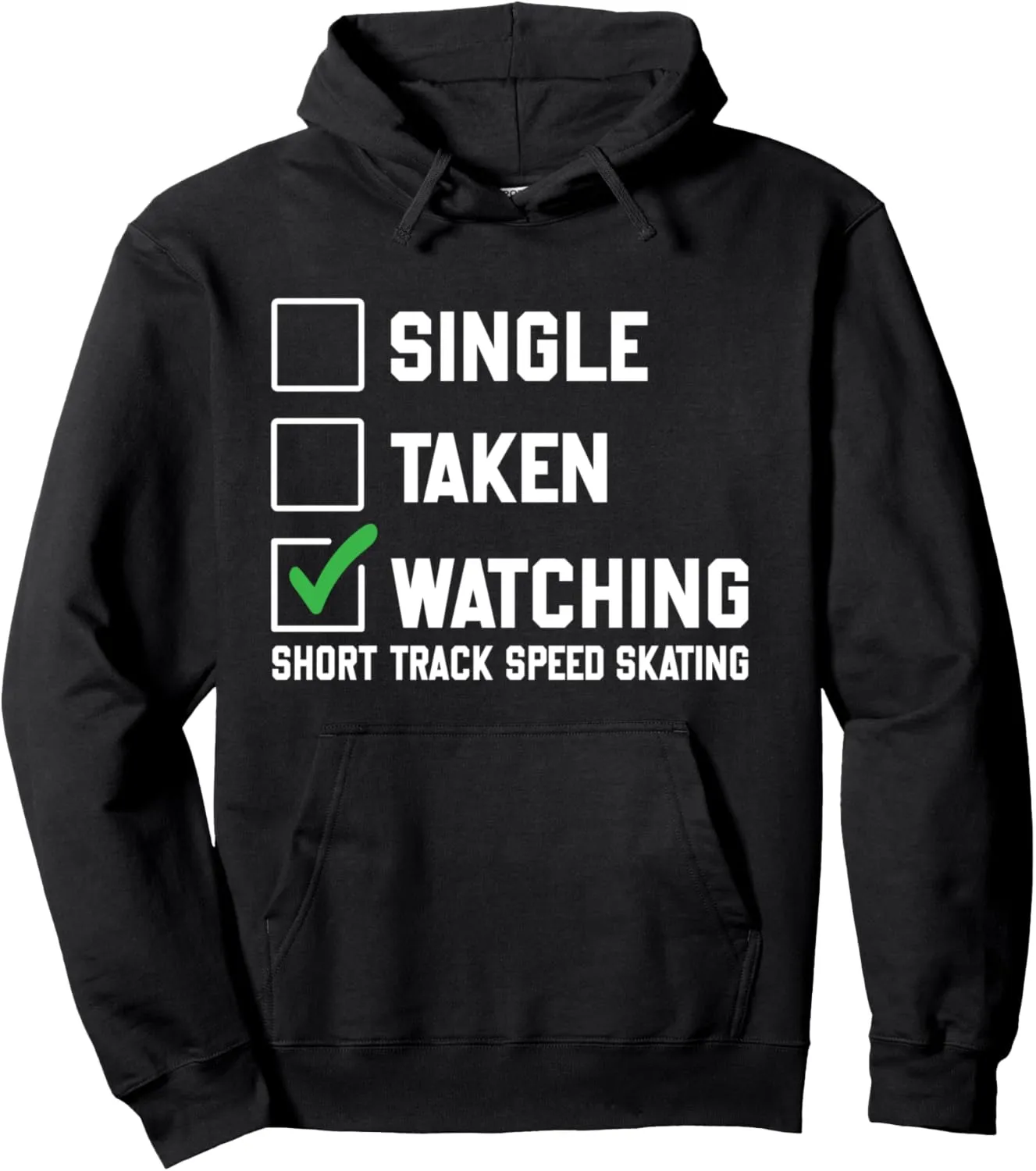Skating Ice Skater shield Pullover Hoodie Single Taken Watching Short Track Speed 