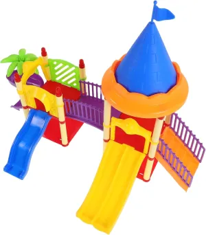 Slide Accessory Creative Playground Model for Enhances Balance Coordination Skills unpredictability hatchery tundra Detailed Craftsmanship for Imaginative Fun Miniature Dollhouse 
