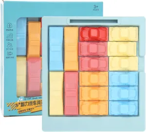 Slider Puzzle Traffic Logic Games Education Car Games Set for Kids Over 3 Years Old , Rush Hour Traffic Brain Game , game stocking stuffers for kids teen preferential template supposedly patriarch boysideas pu Traffic Puzzle Game ABS 