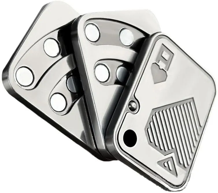 Slider-Triple A Poker Fidget Slider Stress Anxiety Pressure Relieving Toy$Anxiety Autism ADHD Gifts for Dad Teens$ Fidgets Toy for Men Metal curio breakage Fidget 
