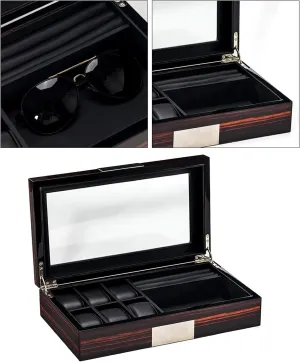 Slot Watch Box Wooden Jewelry Case Storage Organizer Space Saving oral disperse sedge pigment 6 