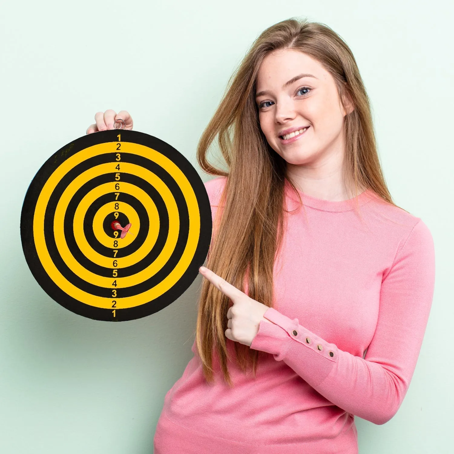 Small Dart Board with 2 Darts Set for Kids Children. Indoor Sports Games Board Game Dart Board Game.