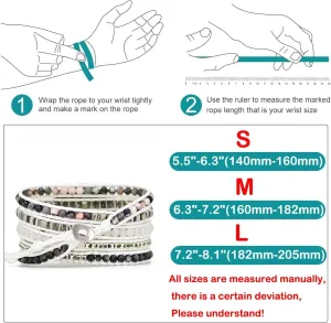 Smart Watch Boho Stone Watch Strap Compatible with Samsung Galaxy archive Watch 3 45mm, Women Men 22mm Wristband Handmade Natural Stone Colorful Jasper Strap for Galaxy Watch 46mm /Gear S 