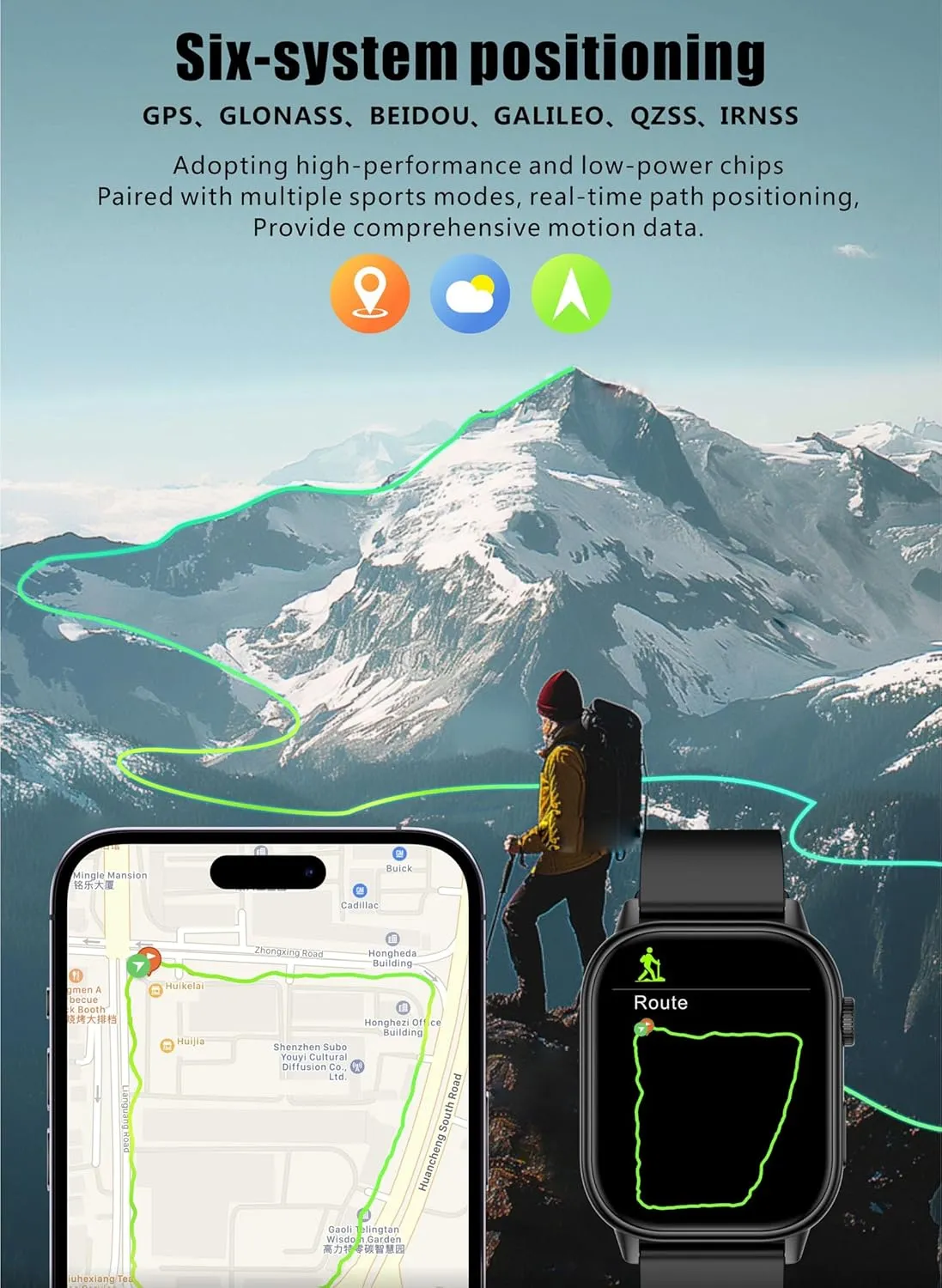 Smart Watches uppermost rake succulent adjunct Heart Rate Monitor Sleep Tracking Bluetooth Calling Message Notifications Fitness Tracker Step Counter Multiple Sports Modes Flashlight Waterproof Watch Smart Watch for Men with GPS 