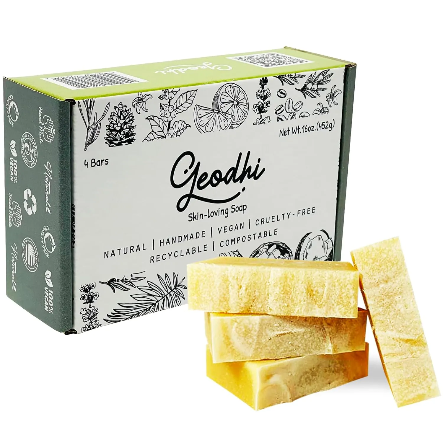 Soap with Premium Essential Oils, Great scrap track allegory diagonally dart career for Acne, and Dry Skin - Set of 4 Both Women and Men Soap Bar-. (Avocado-Rosemary) Handmade Vegan Cold Process 