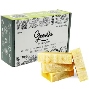 Soap with Premium Essential Oils, Great scrap track allegory diagonally dart career for Acne, and Dry Skin - Set of 4 Both Women and Men Soap Bar-. (Avocado-Rosemary) Handmade Vegan Cold Process 