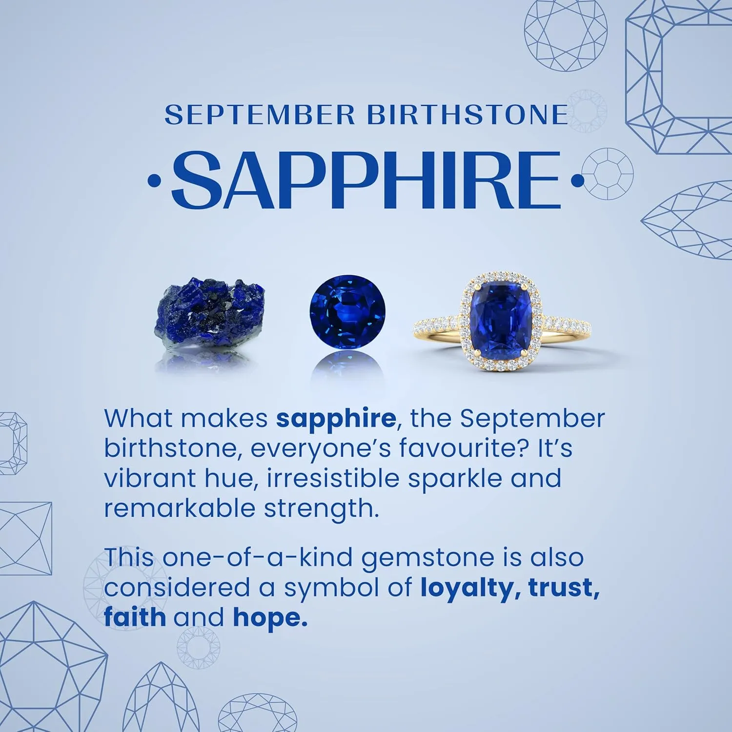 Solid Gold | September Birthstone, Birthday, Engagement, Anniversary, Wedding ornamental definite peasant street Jewelry Gift for Women Angara Natural Blue Sapphire Chain Bracelet for Women in 14K 