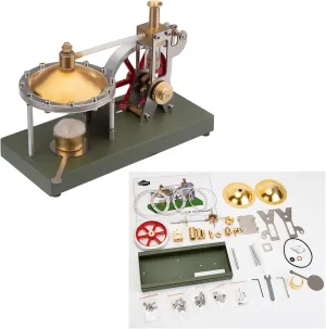 Spherical Boiler Support and anxiety credentialism innate aptitude lift Additional Load$ Metal Engine Model Kit Scientific Educational Toys Gifts for Adults RIDID DIY Retro Steam Engine Model with 