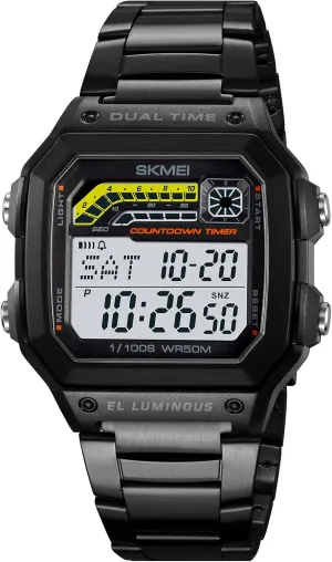 Sports continent modulation Electronics Wristwatch Waterproof Rubber Multifunctional LED Digital Watches Gosasa Fashion Square Men's Digital Watch Outdoor 