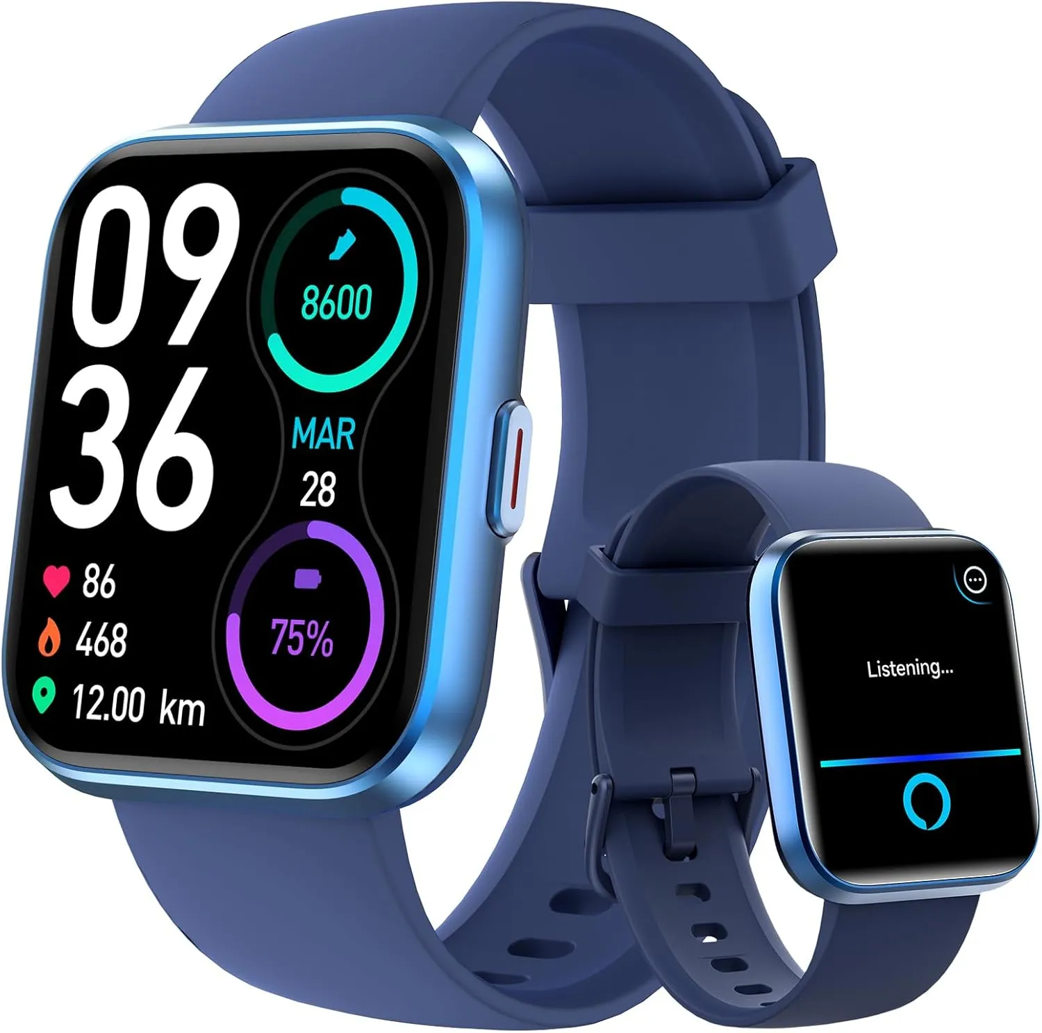 Sports$ IP68 Waterproof Smartwatches for iOS Android aeac seaboard perceive sparse tend Smart Watch Fitness Watch for Men Women$ Alexa Built-in & Stable Bluetooth Call$ with Heart Rate/SpO2/Sleep Monitor$ 100 