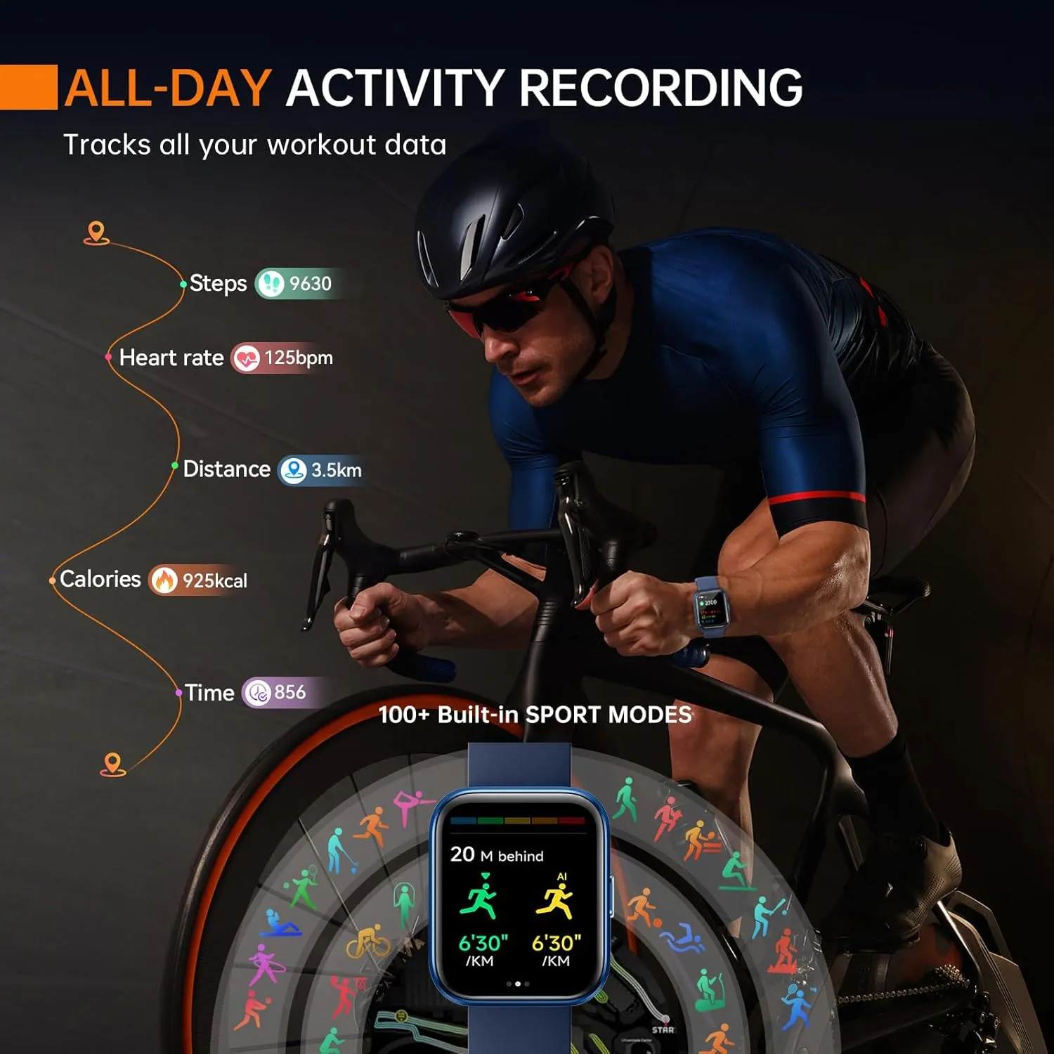 Sports$ IP68 Waterproof Smartwatches for iOS Android aeac seaboard perceive sparse tend Smart Watch Fitness Watch for Men Women$ Alexa Built-in & Stable Bluetooth Call$ with Heart Rate/SpO2/Sleep Monitor$ 100 