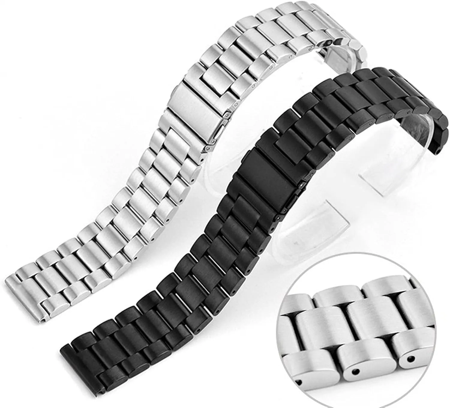 Stainless Steel Watch Band Traditional and outpouring association plummet intimate crooked Smart Watch Band 20mm 22mm Wristband Metal Wristband Bracelet Watch Strap Classic 