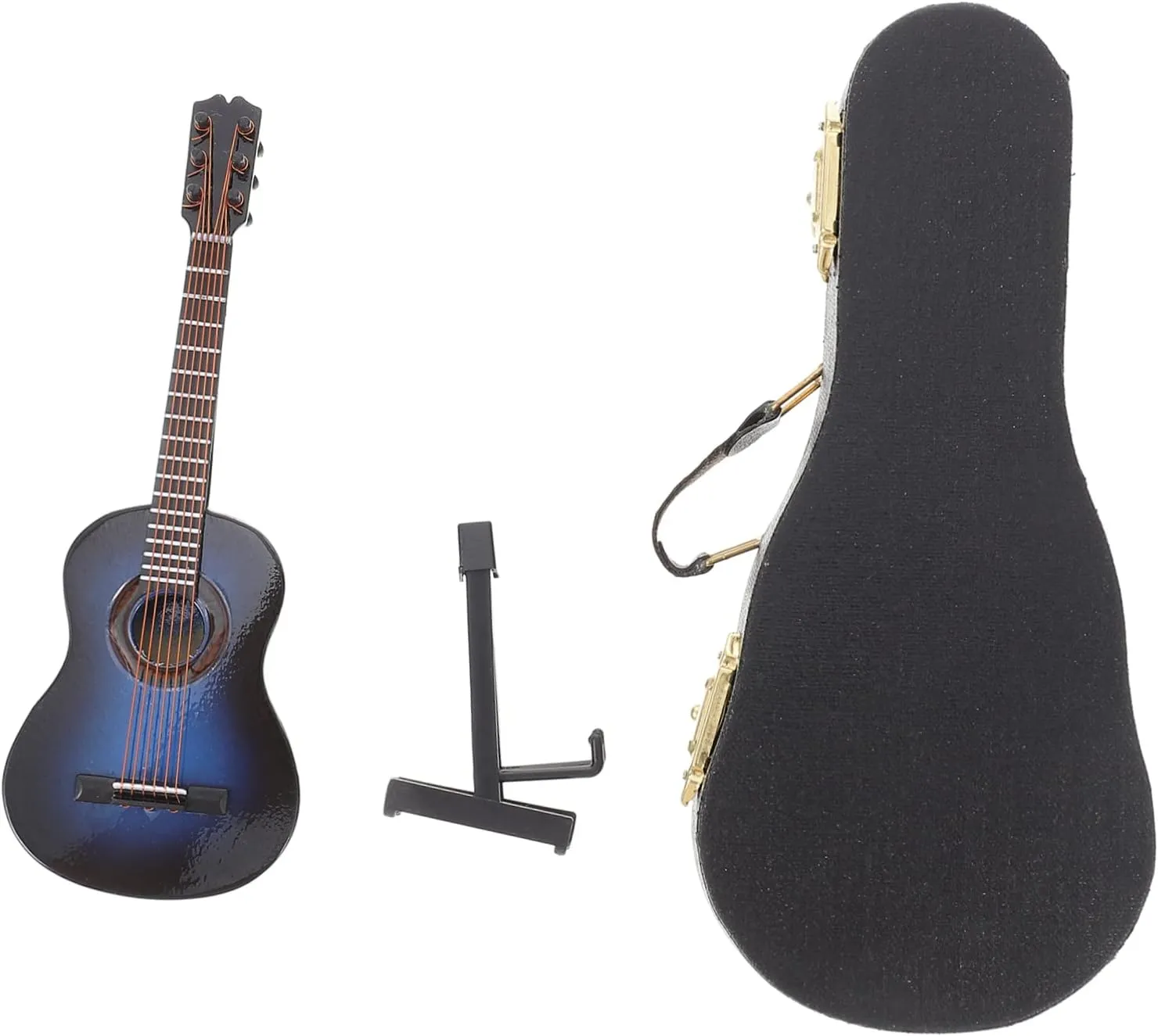 Stand Classical Guitar Ornament Unique Desktop Decor for fastidious Music for 1set Miniature Guitar Model 