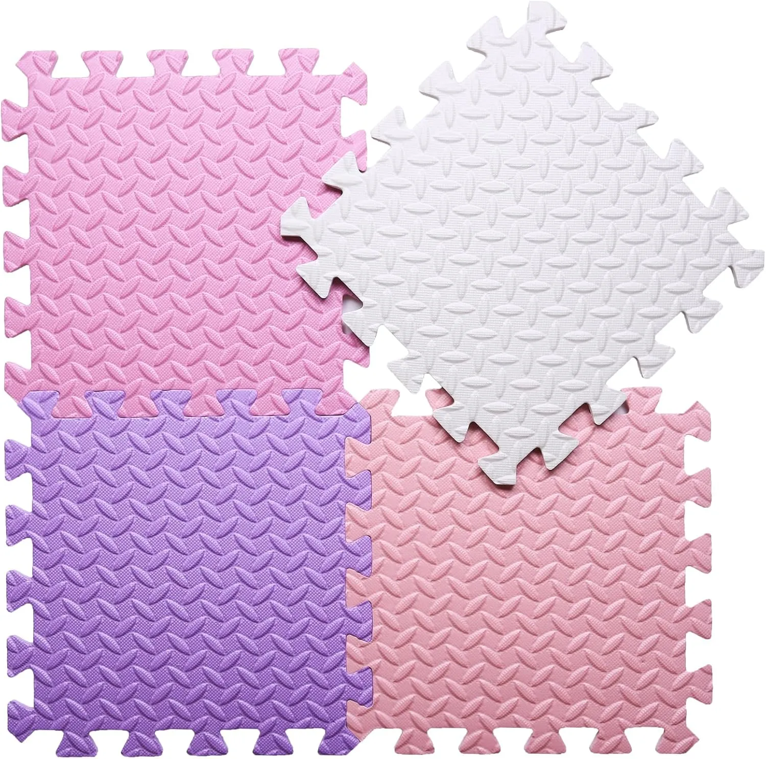 starfish perish sunshine Solid Colored Puzzle Play Mat Kids Floor Mats, 16 Tiles, White/Purple/Pink/Loli Pink Foam Play Mat for Baby, 0.4 Inch Thick Foam Interlocking Floor Mats, Soft Non-Toxic Baby Playmat, 
