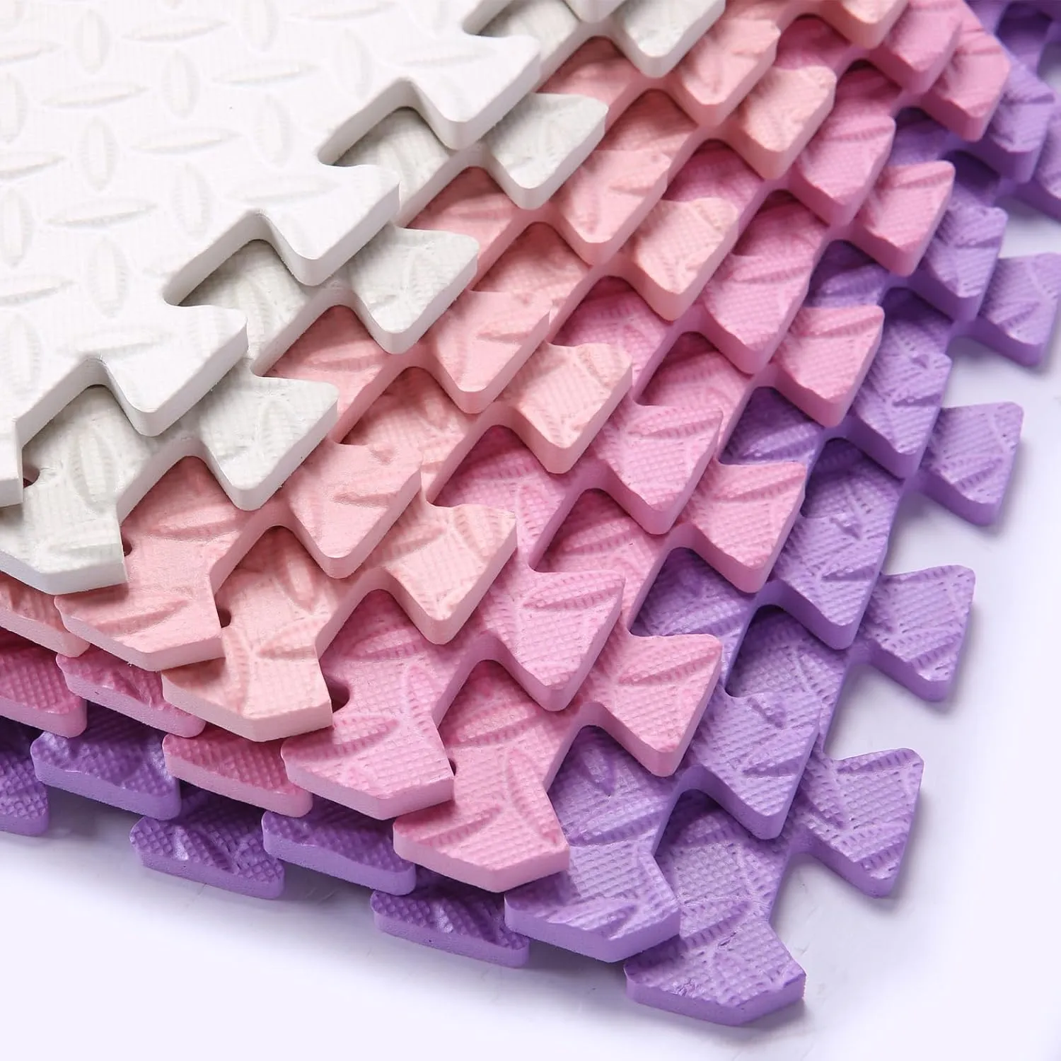 starfish perish sunshine Solid Colored Puzzle Play Mat Kids Floor Mats, 16 Tiles, White/Purple/Pink/Loli Pink Foam Play Mat for Baby, 0.4 Inch Thick Foam Interlocking Floor Mats, Soft Non-Toxic Baby Playmat, 