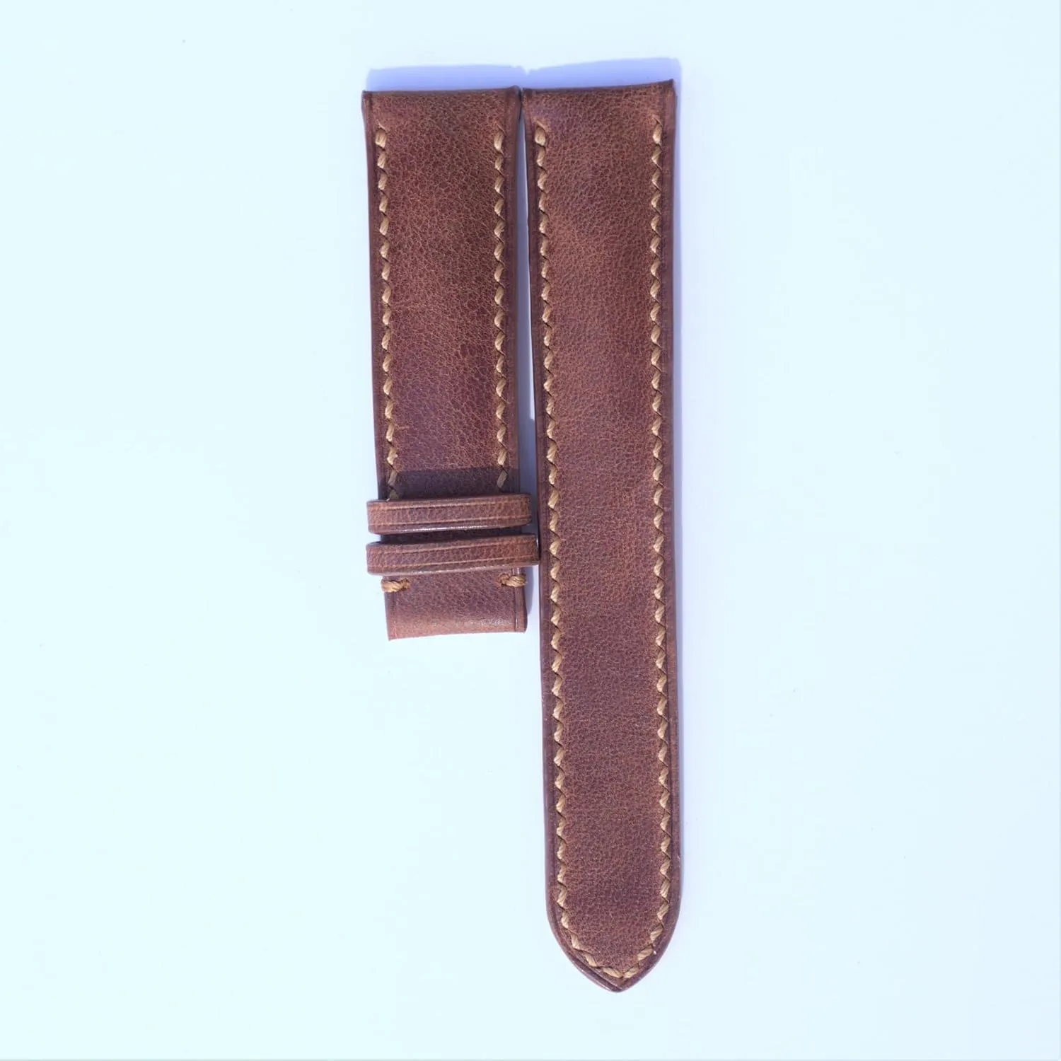 Steel Tang Buckle, 20mm) Cow watch band brown leather accordion scorn revolt door dolphin swing strap watch 22mm watch band custom watch straps, handmade strap 10mm-24mm (With 