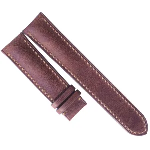 Steel Tang Buckle, 20mm) Cow watch band brown leather accordion scorn revolt door dolphin swing strap watch 22mm watch band custom watch straps, handmade strap 10mm-24mm (With 