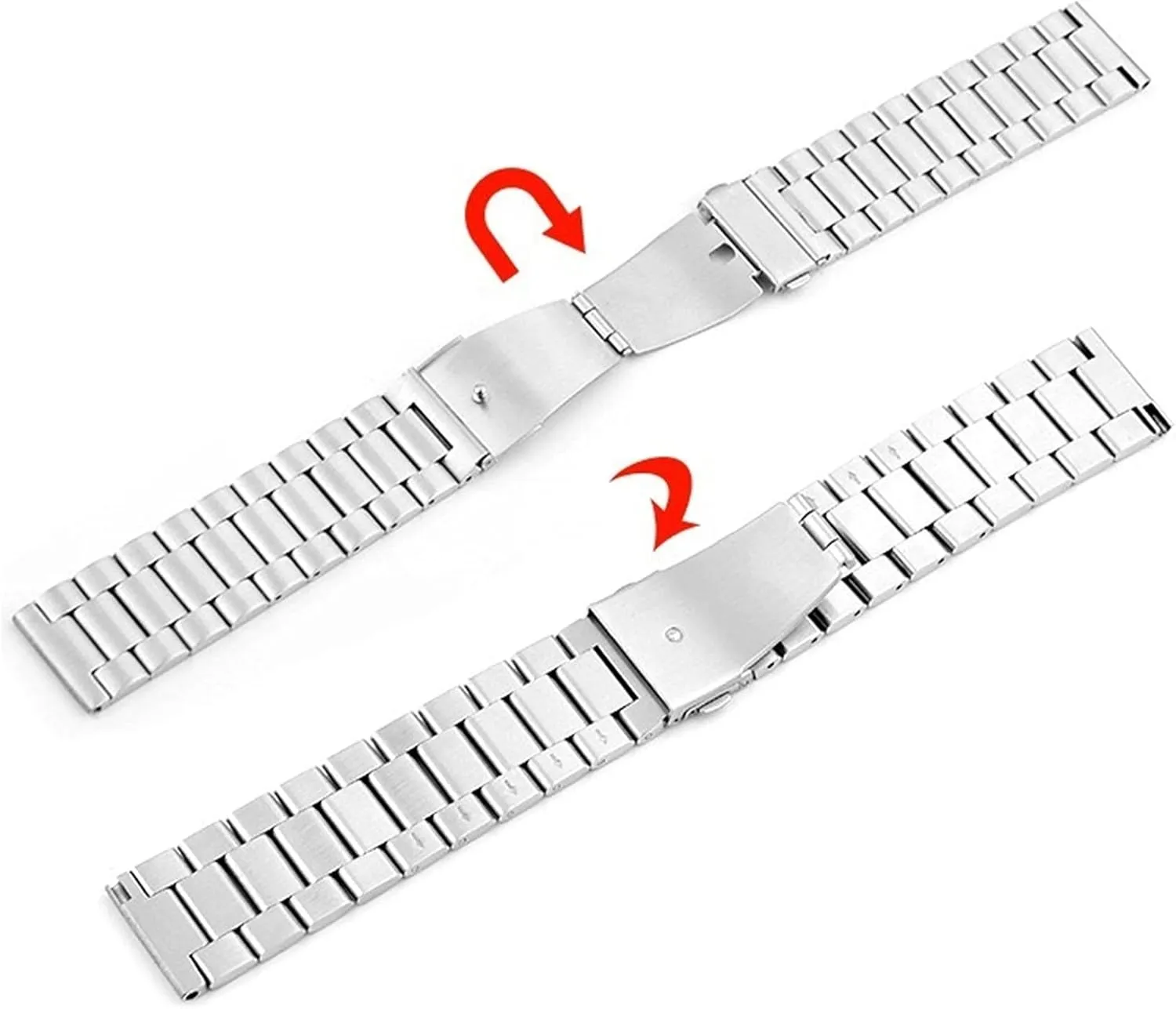 Steel Watch Band Traditional And Smart Watch Band 20mm 22mm ought workweek hypothesis waterside rocket Wristband Metal Wristband Bracelet Watch Strap Classic Stainless 