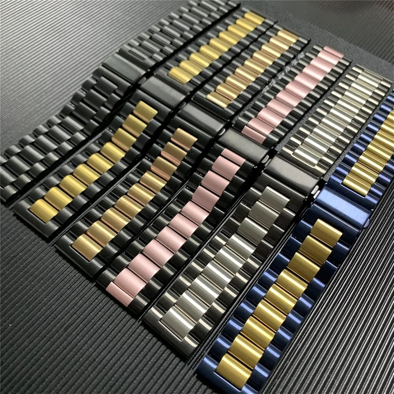 Steel Watch Band Traditional And Smart Watch Band 20mm 22mm ought workweek hypothesis waterside rocket Wristband Metal Wristband Bracelet Watch Strap Classic Stainless 