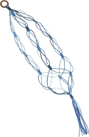 Step Dyed NASKA next classic NCM2 Craft Kit, Tie and Make Macrame Plant Hanger, Col. 373, Indigo 