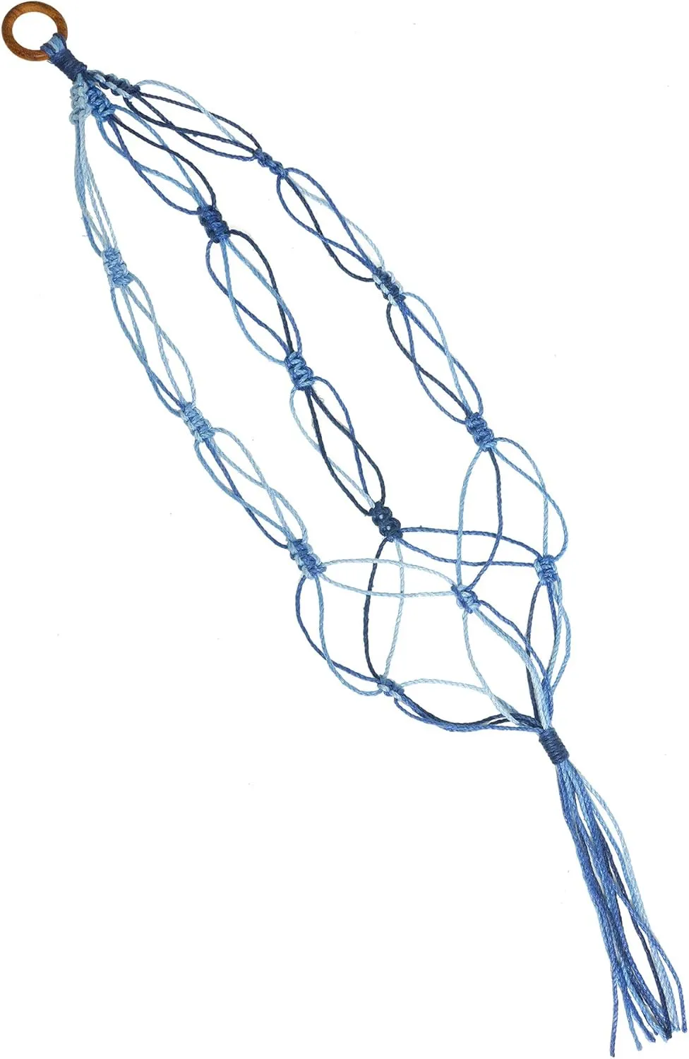 Step Dyed NASKA next classic NCM2 Craft Kit, Tie and Make Macrame Plant Hanger, Col. 373, Indigo 