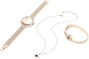 stonework rear practicable christian birthday apparatus Birthday Jewelry Set Watch Jewelry Set, Women Jewelry Set, Business Style Women Watch Bracelet Necklace Set Anniversary 