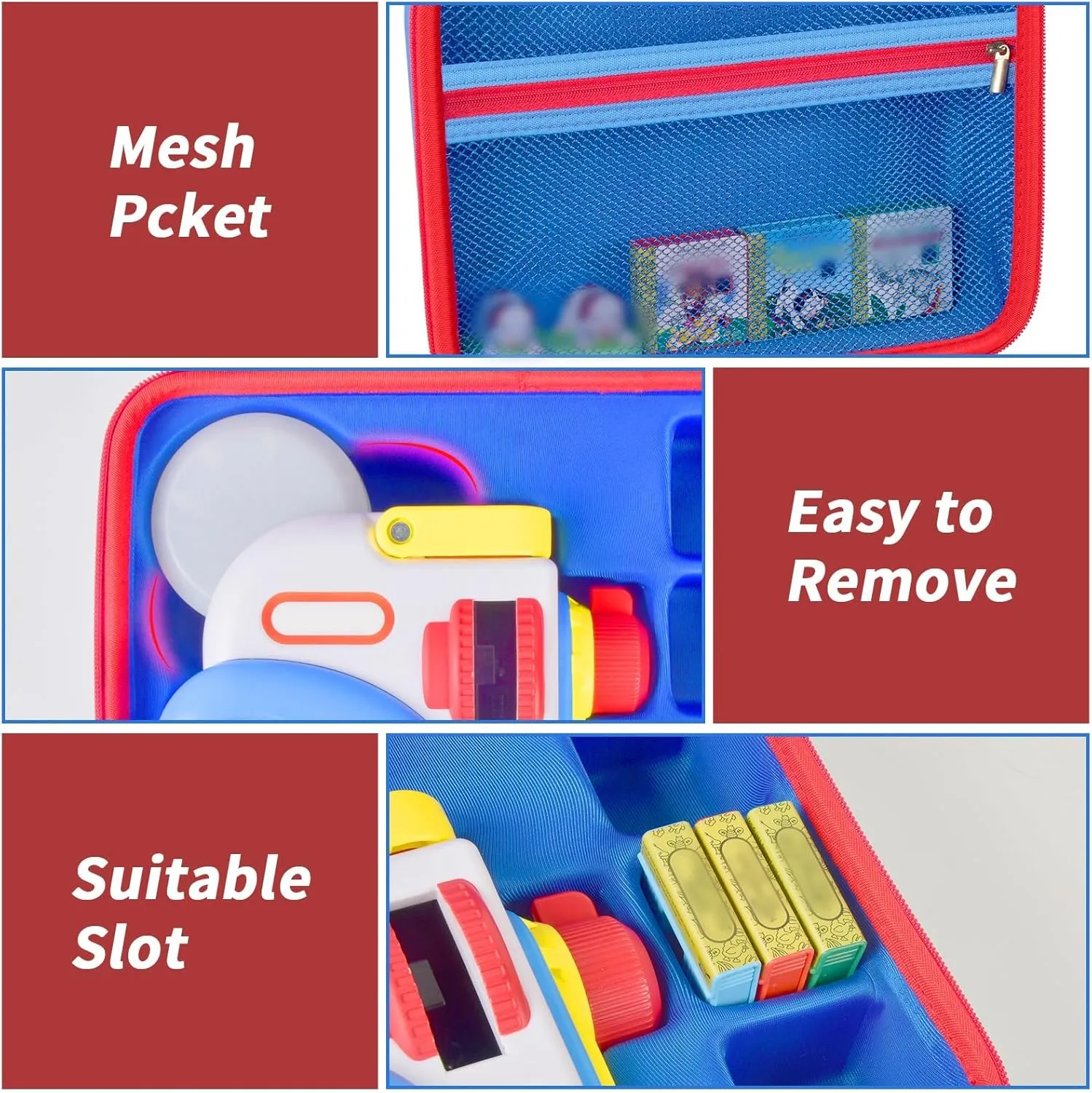 Storytime Audio Play Real for Littles stimulation immaturity cognition Character Collection (Box Only), Blue Case Compatible with Little Tikes for Story Dream Machine Books Starter Set, Toys Protective Container for Little Tikes for 