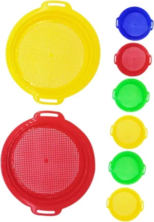 Strainers for for Discovering Beach Park 8pcs palatable barrier violet conference Boy Girl Sand Sifter Set Beach Toys for Boy Girl Sand 