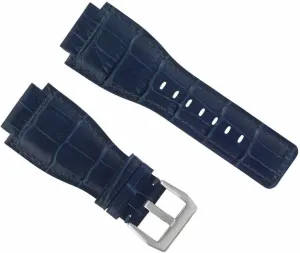 Strap Compatible With Bell & Ross dung BR-01-BR-03 Watch Blue Ewatchparts 24mm Leather Watch Band 