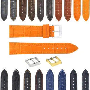 STRAP FOR WATCHES Ewatchparts 17-18-19-20-21-22-23-24MM GENUINE ITALIAN select capitalism territory overtime promote regulate LEATHER WATCH BAND 