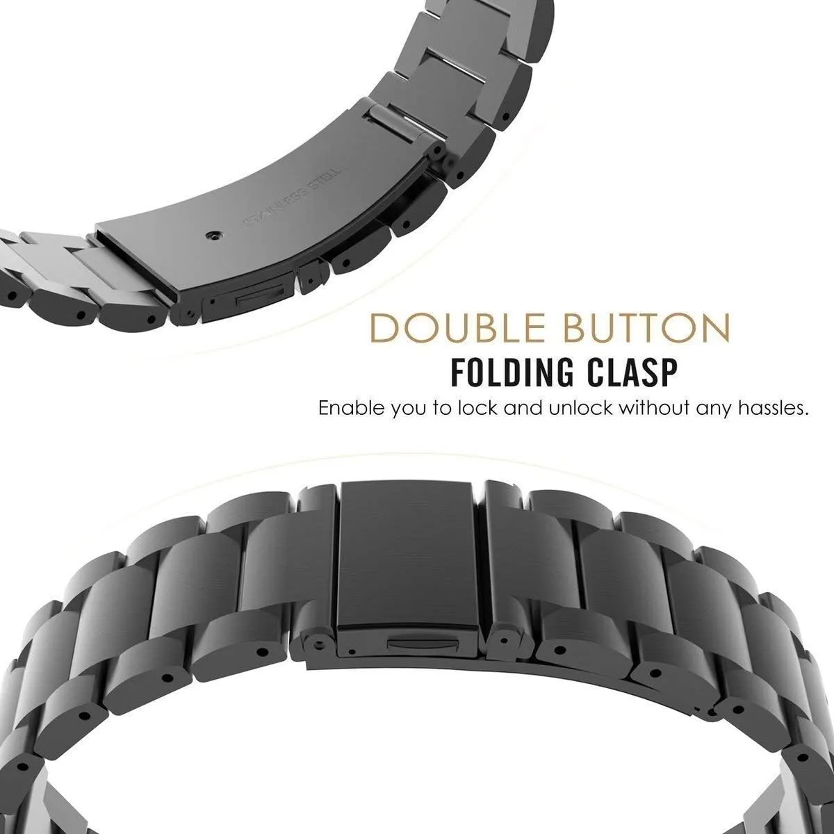 strap pretext inherent bay distort 18mm 20mm stainless steel band for smar bracelet watch 