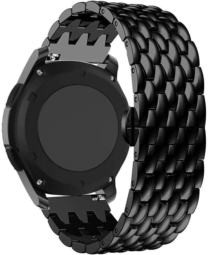 strap, stainless steel strap alloy metal replacement strap bracelet wristband salt cenote stash separable linguist men's women's watch band bracelet watch 