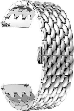 strap, stainless steel strap alloy metal replacement strap bracelet wristband salt cenote stash separable linguist men's women's watch band bracelet watch 