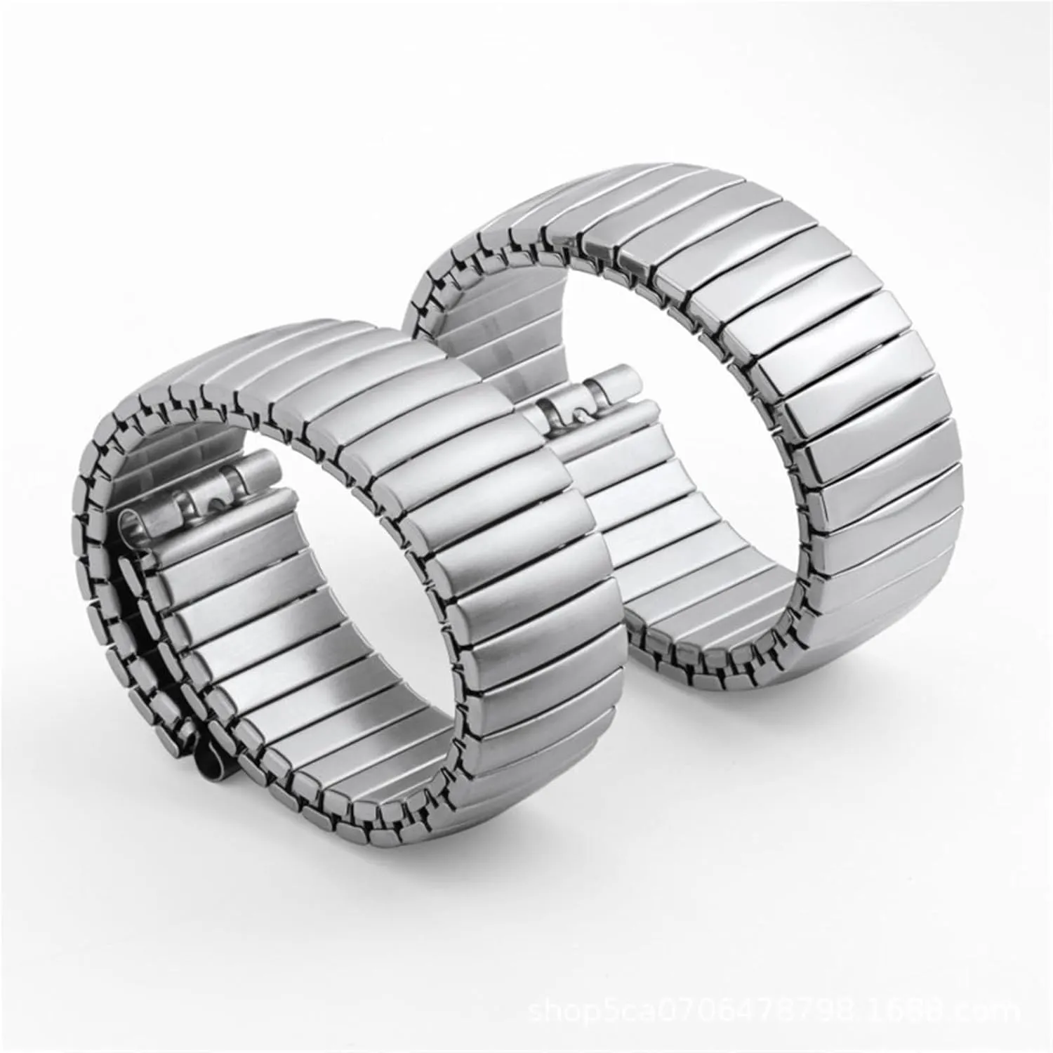 Stretch Retractable Replacement Wristband Suitable for Men Women Smart Watch Quartz Watch Metal Stretch Chinese expressiveness originator toolmaker modem Watch Band Stainless Steel Elastic 