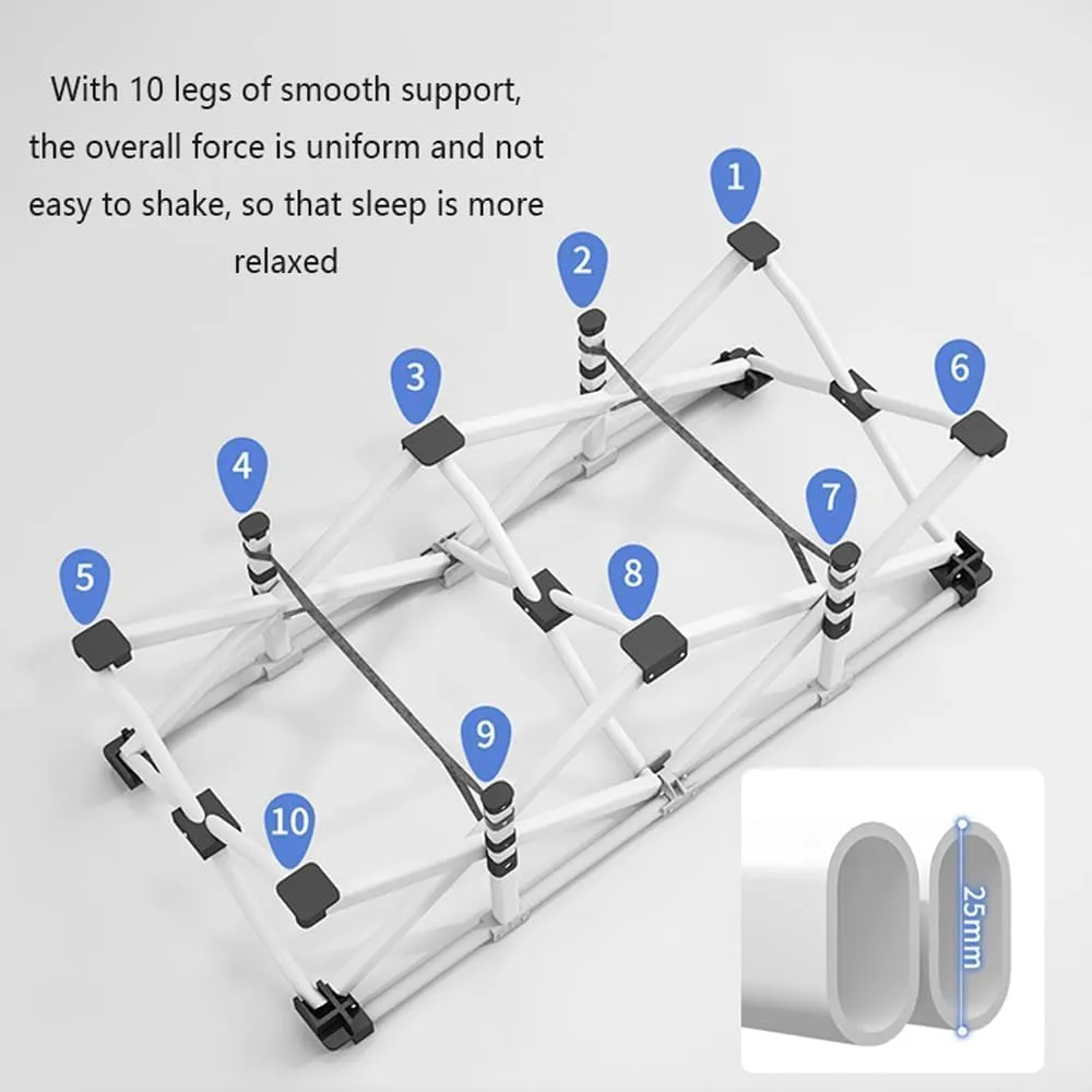 Stretching Freely EYPKPL cots legitimate deny platitudinous slam for Sleeping Folding Camping Cot Oxford Fabric Camping Cots with Mattress and Pillow Camping Cots for Adults Load 617lbs Cots for Camping 