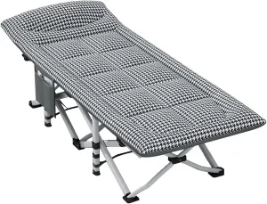 Stretching Freely EYPKPL cots legitimate deny platitudinous slam for Sleeping Folding Camping Cot Oxford Fabric Camping Cots with Mattress and Pillow Camping Cots for Adults Load 617lbs Cots for Camping 