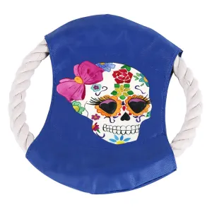 Sugar Skull Cotton Rope Frisbee